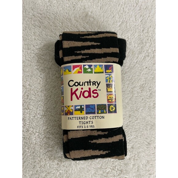Country Kids Toddler Animal Print Tights 1-3yo New - Picture 1 of 2
